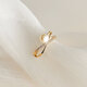Internet celebrity ring female niche simple fashion personalized open index finger ring exquisite ring gold