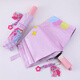 Little Pony (MY LITTLE PONY) umbrella girl cute sun-dry dual-purpose primary school students and children sun protection folding portable automatic umbrella 3882 Banana folding umbrella