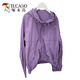 Holzspecker Dünne Sonnenschutzjacke mit Kapuze für Frauen 2025 Sommer neuer loser, lässiger, langärmeliger, vielseitiger Jacke Purple M (empfohlen, innerhalb von 100 Jin zu sein [Jin gleich 0,5 kg])