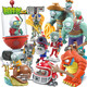 Pflanze vs. Zombies echte autorisierte Spielzeugfigur Zombie Model Plant Geschenkbox Serie 686-161A Erbsen Mörtel + Erbsenschütze + Poker Zombies