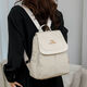 Kimberley Kangaroo Rucksack Retro Style 2025 Gene Leder Textur Krokodilmuster Rucksack Neue vielseitige Mode Frauen große Kapazität Frauenbeutel Weiß