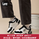 Lee/Modern Men's Shoes 2025 Summer New Casual Shoes Fashion Trendy Sports Board Shoes Men's Height Enhanced Panda Shoes Black 40 [Large/Please take a small size]