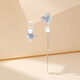 Qlady Ice Crystal Flower Earrings Beautiful Earrings Female Niche Unique Tassel Earrings 2025 New High-end Earrings Gift