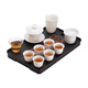SUSHI CERAMICS Suet Jade White Porcelain Kung Fu Tea Set Hover Cover Bowl Tea Tray Tea Set Home Office Gift Affordable Group Purchase