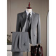 PDG Yageor 2025 Automne Suit pour hommes de marié robe de mariée Business Casual Work Travail Small One Budle - Black Suit + Vest + pantalon, obtenez 3xl 56