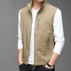 
Classic Car (LAOYECHE) Spring and Summer Vest Stand Collar Outdoor Trend Leisure Sports Fishing Vest Workwear Vest Men's Quick Dry Jacket 686 Military Green XL