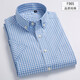 
Summer new men's short-sleeved shirt pure cotton thin plaid middle-aged casual cotton half-sleeved shirt daddy suit hk- 9930 pure cotton thin 38