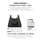 CinvaiKrose official website small c/k large capacity bag women's 2025 new one-shoulder tote bag commuting retro armpit bucket bag black black [Mother's Day gift practical + mother +