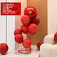 婚房布置装饰爱心气球支架男女方主卧室酒店结婚新房折叠气球桌飘 b3882圆形铝膜气球