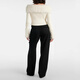 Jean Paul Gaultier Rib Treed Faux Fur Top Top P01072608 White XXS CN 155/80