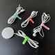 
Data cable storage wire management wire winder headphone wire management fixed buckle mobile phone charging wire network wire silicone rubber wire belt data cable hub belt-6 pack (random color)