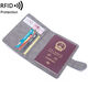 Neue beliebte 2025 Neue Passbag Anti-Diebstahl-Pinsel Ultra-dünner multifunktionaler ID-Ordner RFID Reisepassbeutel rot