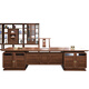 Ningqiu Luoge (NICHLORT) boss desk new Chinese style Zen atmosphere desk high-end president desk chairman's room furniture ebony wood customized 3.2 meter desk