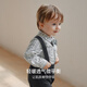 OAK FAMILY autumn baby boy long-sleeved shirt one-year-old boy cotton light velvet top jacket Magic Tea Party (dark blue) 90