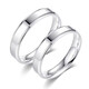 DRPT950 platinum ring, plain ring, platinum pair of rings, couple, men and women, moissanite diamond ring, wedding ring, Valentine's Day, love for this life, pair of rings, 2 default live mouths, closed contact