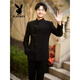 Playboy (Playboy) Nouveau costume de marié de mariage chinois ensemble zhongshan liant le support de fiançailles