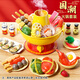 
Xidici Children's House Playing Toys Hot Pot Spray Simulation Kitchen Girl Choke Le Baby Cooking Gifts for 3-6 Years