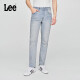 LEE25 Spring and Summer Nouveau produit 723 Slim Mid-Waist Small Small Ripped Design rétro Blue Blue Men's Men's