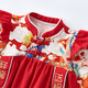 wuawua bébé fille robe rouge printemps et automne