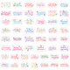 
200 pieces of cloud and moon without repeating inspirational English stickers Encourage learning and rewards DIY phone case stickers Waterproof decoration 50 pieces Inspirational English sentences C-1569