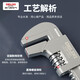 Delixi Adjustable Wrench Universal Multi-Function Pipe Wrench Thickened F-type 15-inch right-angle wrench opening 100mm