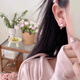 Cute kitten earrings for women niche design high-end light luxury earrings 2025 new popular earrings cute cat tail earrings 1 pair