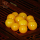 Jiale beeswax single bead amber loose beads chicken oil yellow bracelet with round beads natural old beeswax DIY bracelet one item one certificate about 11.5mm0.88-0.92g/A0395