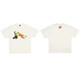 Lee Kids Japanische amerikanische trendige Marke Human Dragon Jahr Limited Kurzärmelige Männer Paar Sommer Cartoon Tier T-Shirt Frauen Top 3892 Black M