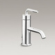 Kohler K-14404TK-14402t Pioruisi gebürstete Hochgefahr-Waschkunst Single-Becken-Wasserhahn K-14402 Flansch Gold