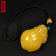 Amber School, one thing, one picture, one certificate, natural beeswax pendant, Pixiu handle, men's chicken fat yellow amber, flawless pendant, 51.62g, 58*42*38mm