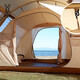 
DOD tent hanging inner tent Japanese exquisite outdoor camping sun protection pergola multi-person T5 large-size tunnel tent Khaki TN5-695 single inner tent cloth