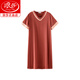 Langsha 2025 Neues Nachthemd für Frauen Pyjamas Sommer Eis Silk High-End-kurzärmelige sexy Kleider Nachahmung Seiden Home Kleidung Weiße Oak 9923 2xl 175