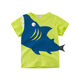 TTPMER SUMME BOY T-shirt à manches courtes Coton Carton Dinosaur Design Ins Style 9716 Military Blue 100