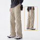 Pantalones casuales europeos y americanos de Charlotte para hombres en verano delgada solta 2025 Marca de moda NUEVA PANTANDES DE CARGA ENTERA AUTALES 9857B NEGRO [Summer delgado] XL 120Jin [Jin iguala 0.5 kg] -135Jin [Jin equivale a 0.5 kg]