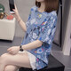 皮尔卡丹2025加大码夏装新款纯棉短袖T恤女胖mm洋气圆领遮肚子藏肉上衣女 9928灰色 L 90-120斤