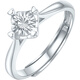 Saturday Fu PT950 platinum ring women's car flower four-claw platinum ring B0115479 No. 15, about 3.88g gift