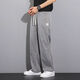 
Heyu Tiansi Jeans Men's Summer Thin Style Fashion Brand Straight Loose Men's Ice Silk Wide Legs Summer Casual Long Trousers 1048 Gray M (Suggested 90-115 Jin [Jin equals 0.5 kg])