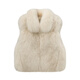 MSBEAST BEAST Miss Soft and Glutinest Saga Fox's Fur Fortime Lined Fur Vest 丨 Moyen-Old Crisp Face Fox Light Beige M