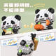 MPPMCK Giant Panda Blume winzige Partikel Bausteine für Jungen und Mädchen versammeln Rätsel Spielzeug Ornamente Kindertag Geschenk (W1421) WeihnachtS Schneemann Hütte 900 Stück Lichter