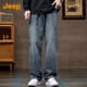 JEEP Jeep high-end men's jeans men's 2025 autumn and winter new loose wide-leg pants casual straight long pants men's pants