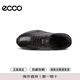 Ecco Casual Leather Zapatos de cuero zapatillas acolchadas para hombres Irving 511734 51052 Negro 42 Regalo de San Valentín chino