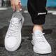 
Belle lace-free small white men's shoes 2025 new summer mesh breathable casual board shoes for men's sports trendy shoes 7372 white and green 39