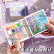 The little toys that dream girls like 7-8-1214-year-old girl gift birthday children's most popular picture book mini [8 color pigment box] + 12 color pigment + painting book [Send clip + water pen] Little girl toys 10-15