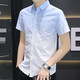 Pang Donglai DL Summer Nuevo camisa de manga corta Masculina Camisa casual de negocios Juvenil Top HT844 Green M 90-105Jin [Jin equivale a 0.5 kg]