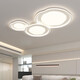 Wrigley cremige Luftschlafzimmerlampe voller Spektrum Augenschutz Deckenlampe Nordisches Hauptschlafzimmer Kinderzimmerlampe moderne und einfache 50 -W -Vollspektrum RA9737CM/Elf Intelligent Version/