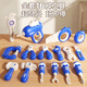 Fanhua Children 3 to 6 years old toys girls early education 5 repair baby tool box screw screw disassembly assembly decoration repair boy 8 [Blue] Hippo Tools Table 60PC