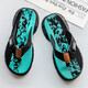 Flip Flops für Männer 2025 Neue Sommer Outdoor Outdoor Casual Dicker Sohle-Clip-On Pantoffeln Personalisierte vielseitige Sportsandalen SRX-524VFJ Schwarz und Blau 40