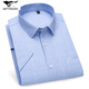 Sept Wolfs 2025 Summer Men's No-solution Short Shirt Shirt Business Business Professional Clothes Comfort Comfort Coton High-Und Cotton Shirt DX6629 42