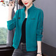 
Woodpecker stand-up collar cardigan zipper jacket for women spring, autumn and winter new fashionable mother long-sleeved top large size plus velvet thickened sweatshirt ginger [Spring and autumn style] M [Suggestion 85-105Jin [Jin equals 0.5 kg]]