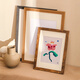 Cadre photo en bois massif cadre image de cadre vide plate-forme murale 4K Cadre d'image vierge A4 Cadre d'affichage A3 Huile Frame externe en bois personnalisé Angle plat en bois massif [Couleur de teck] 8K [Diamètre intérieur 2694